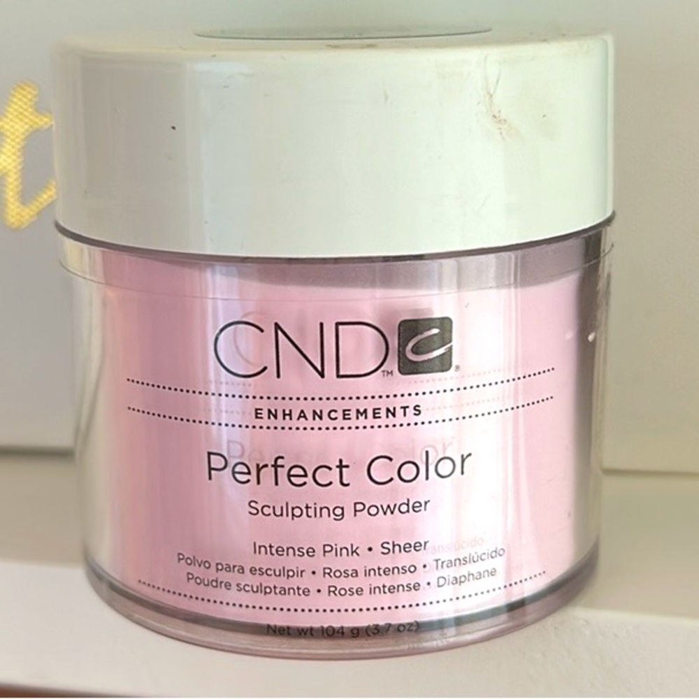 NEW CND acrylic powder shade is intense pink